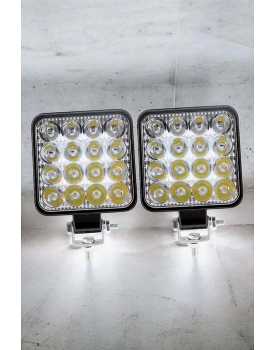 Tepe Lambası Tüm Araç Tiplerine Uygun Çalışma Lambası 16 Ledli