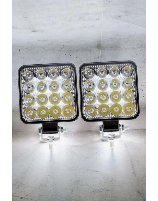 Tepe Lambası Tüm Araç Tiplerine Uygun Çalışma Lambası 16 Ledli