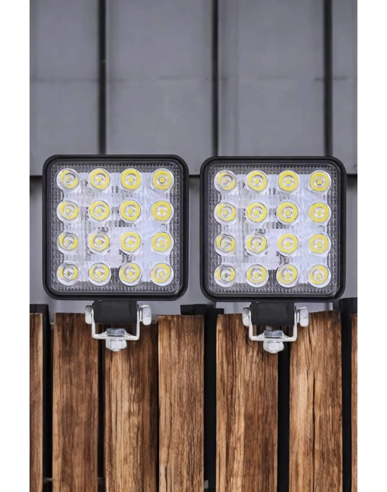 Tepe Lambası Tüm Araç Tiplerine Uygun Sis Lambası 16 Led Beyaz Renk