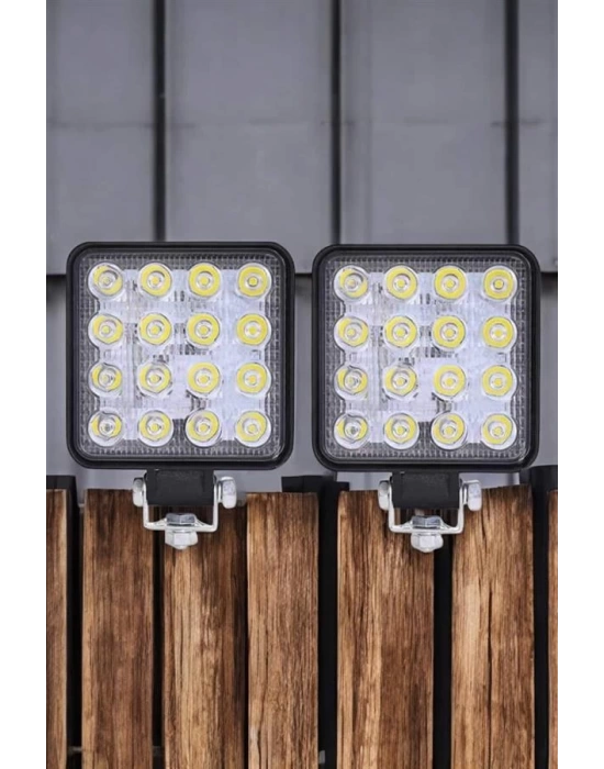 Tepe Lambası Tüm Araç Tiplerine Uygun Sis Lambası 16 Led Beyaz Renk