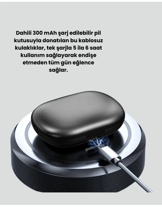 Ter ve Suya Dayanıklı, Kulak İçini Yormayan Kablosuz Spor Kulaklık