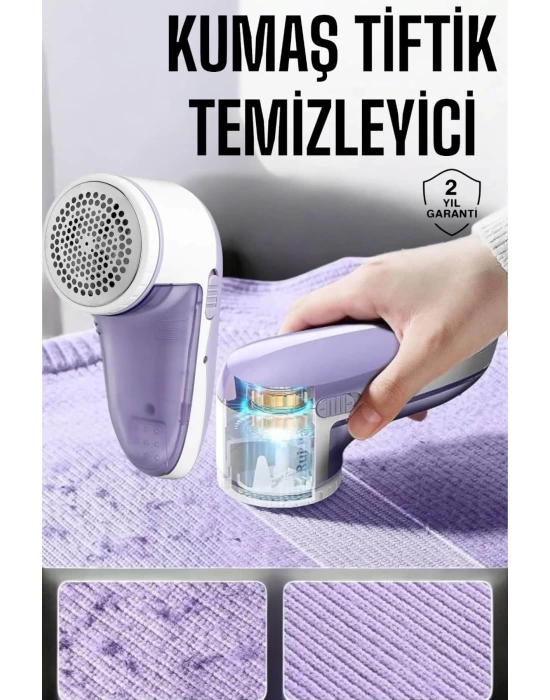 Tiftik Temizleme Makinesi USB Şarjlı Tüy Toplayıcı Kablosuz