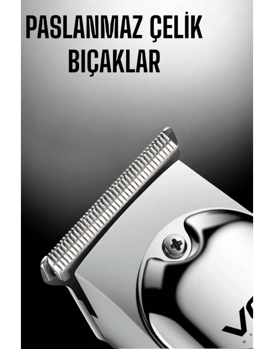 Tıraş Makinesi Paslanmaz Çelik Taraklı Güçlü Motor