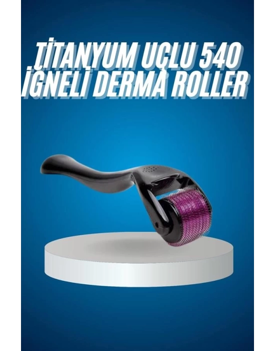 Titanyum Uçlu Derma Roller 540 İğneli 1 mm Gözenek Azaltıcı Akne İzlerine Uygun