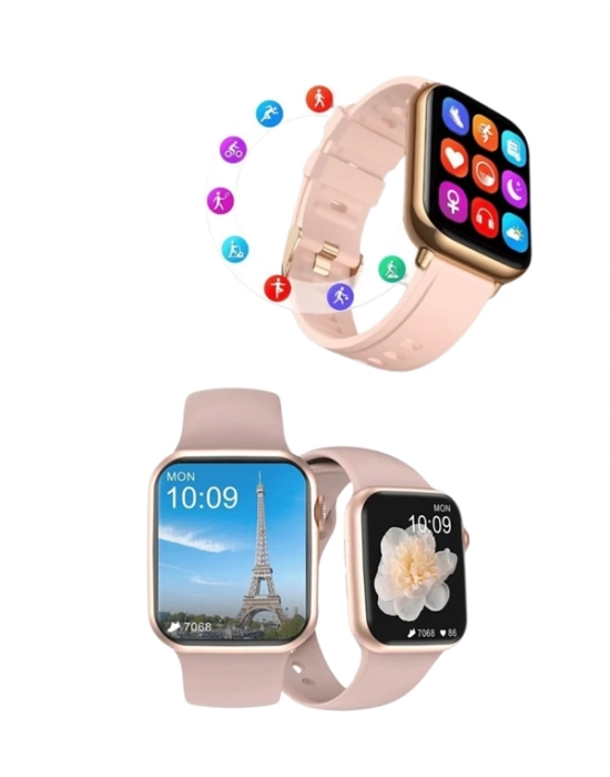 Titreşimli Bildirimli Akıllı Saat – Nabız, GPS, Spor Modları, Telefon Eşleştirme Özellikli