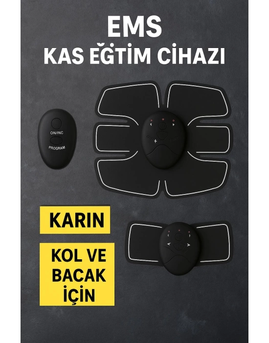 Titreşimli EMS Spor Aleti Karın Kol ve Bacak Kas Yapma Cihazı 2025 Model