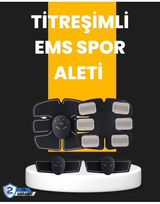 Titreşimli EMS Spor ve Fitness Cihazı Karın Kası Kol Bacak 2025 Model