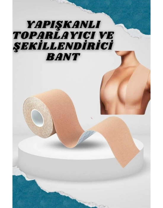 Toparlayıcı Göğüs Bandı Şekillendirici Ten Rengine Uygun Esnek Hassas Ciltlere Uygun