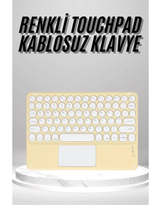 Touchpad Uyumlu Bluetooth Klavye Slim Kablosuz Wifi Q Klavye