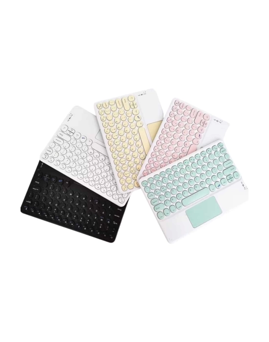 Touchpad Uyumlu Bluetooth Klavye Slim Kablosuz Wifi Q Klavye