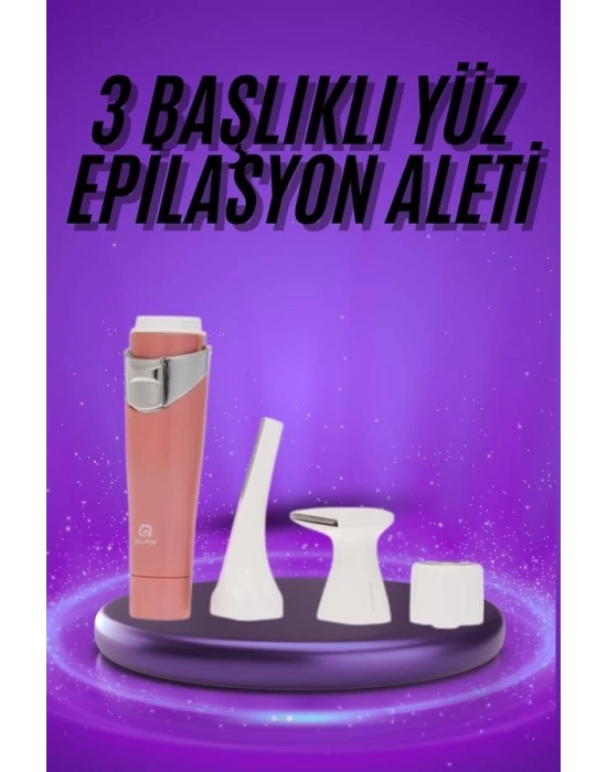 Tüm Cilt Tipleri Için 3 Başlıklı Yüz Çene Kıl Tüy Alma Tüm Cilt Tiplerine Uygun