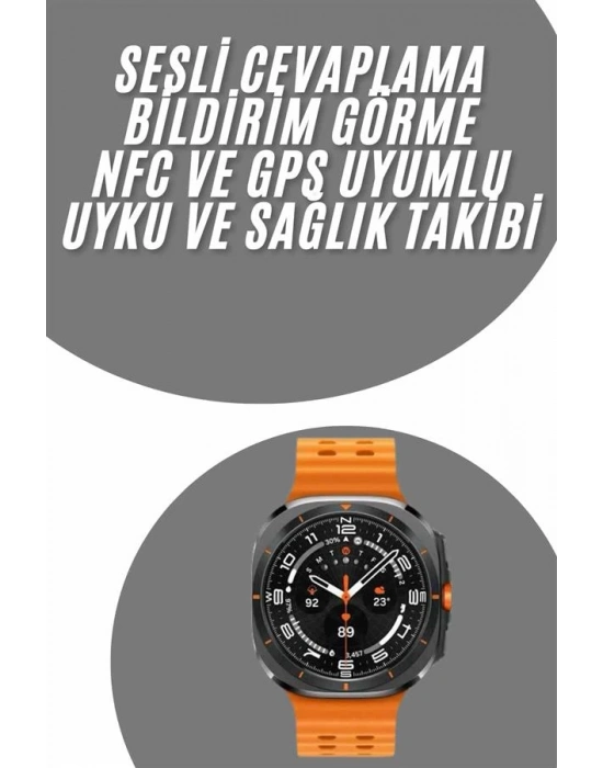 Tüm Telefonlara Uyumlu Akıllı Saat Uyku ve Sağlık Takibi Nabız Ölçer Adım sayar