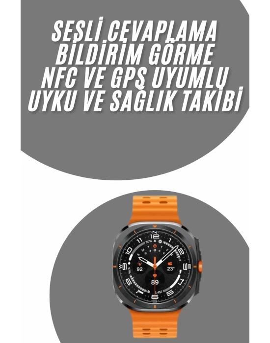 Tüm Telefonlara Uyumlu Akıllı Saat Uyku ve Sağlık Takibi Nabız Ölçer Adım sayar