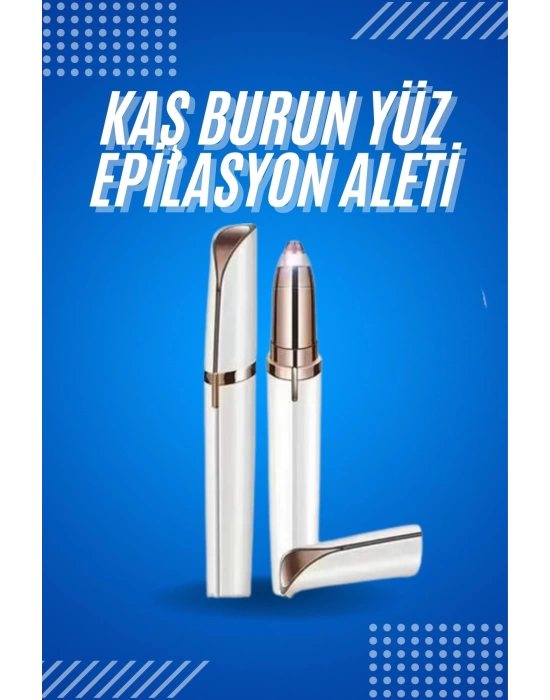Tüy Kıl Alma Kaş Bıyık Unisex Yüz Bakım Epilasyon Aleti Pilli