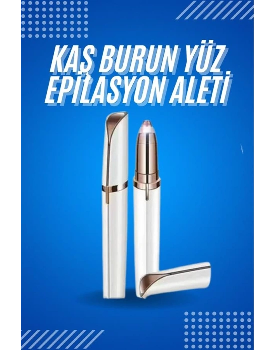 Tüy Kıl Alma Kaş Bıyık Unisex Yüz Bakım Epilasyon Aleti Pilli
