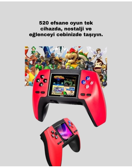 TV Bağlantılı 520 Oyunlu P5 Retro GamePad Konsol