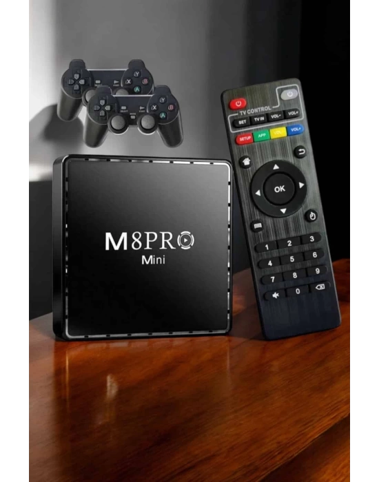 TV Box Çift Oyun Kollu 10000 Oyunlu Atari