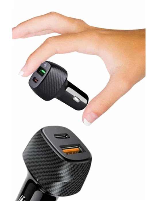 Type-C Girişli Araba Çakmaklık Şarj Cihazı 38W Oto Çakmaklık