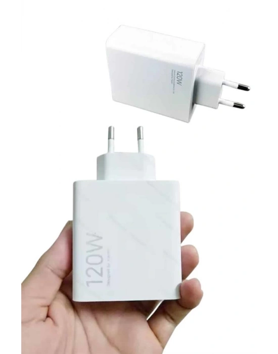 Type C Yüksek Hızlı Şarj Aleti Beyaz 120W Ultra Uzun Ömürlü