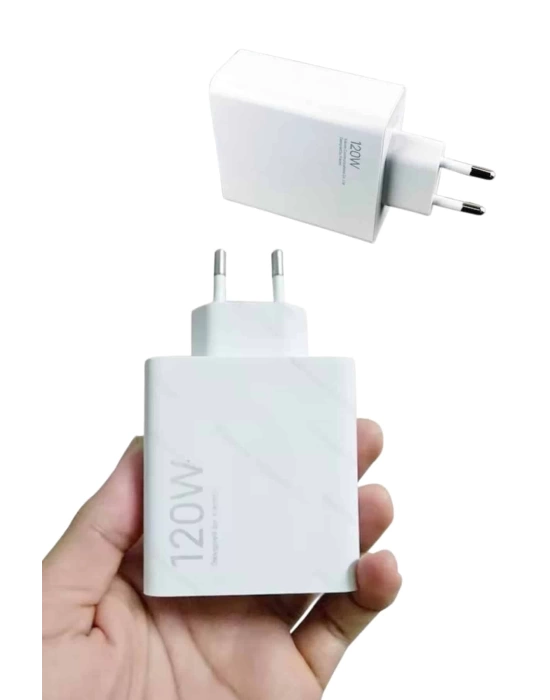 Type C Yüksek Hızlı Şarj Aleti Beyaz 120W Ultra Uzun Ömürlü
