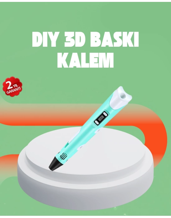 Üç Boyutlu 3D Yazıcı Kalem ABS ve PLA Uyumlu