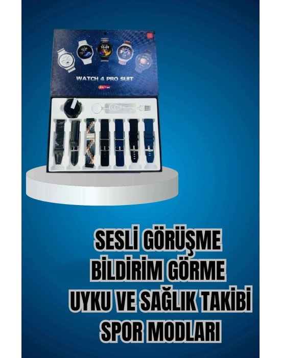 Ucuz Kaliteli Yeni Nesil 7 Kordonlu Akıllı Saat ve Kablosuz Bluetooth Kulaklık ANC Özelliği