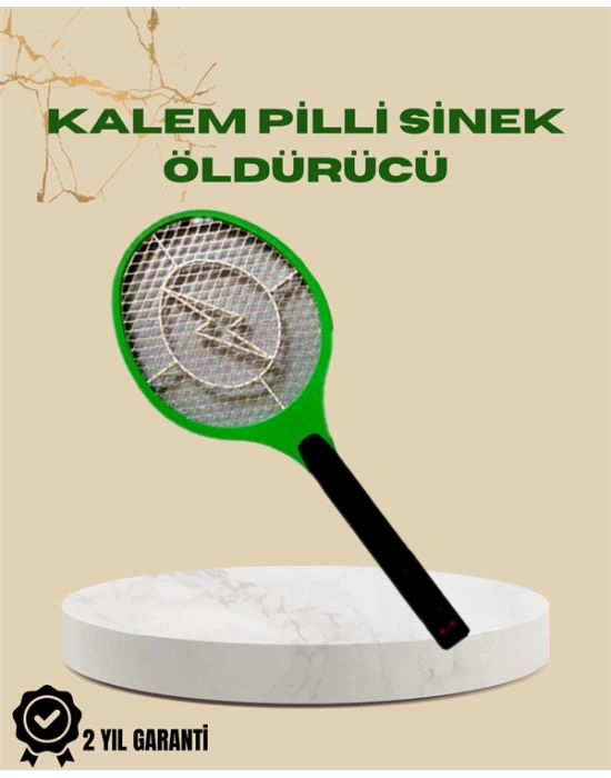 üksek Gerilimli Elektronik Sinek Öldürücü – Pil ile Çalışan, Güvenlik Izgaralı