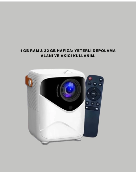 Ultra HD Çözünürlüklü Taşınabilir Projektör – 1920x1080 Piksel Görüntü Kalitesi (Kopya)