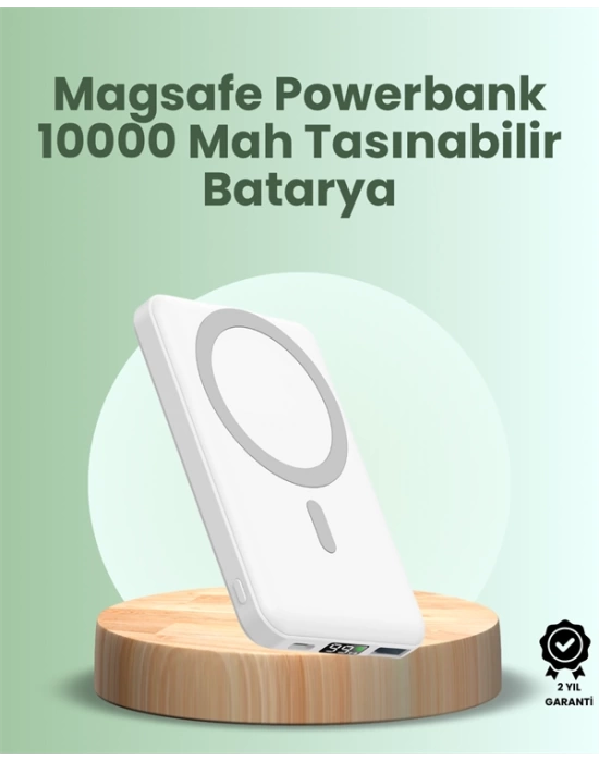 Ultra İnce Manyetik Powerbank – Hızlı Şarj, Güçlü Tutuş, 10000 mAh Kapasite