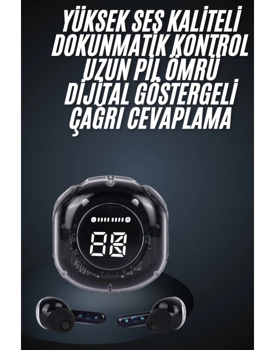 Ultrapods Led Göstergeli Oyuncu Kulaklığı ANC Destekli Bluetooth 5.3