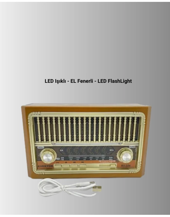 USB ve Hafıza Kart Girişli Radyo Hoparlör