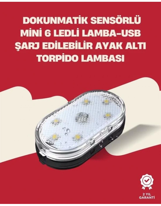 Uzun Ömürlü Lityum Bataryalı, Kompakt Araba İç Mekan LED Işıklar