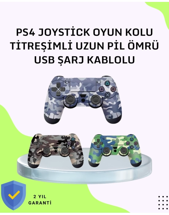 Uzun Pil Ömürlü Oyun Kolu – USB ile Hızlı Şarj Desteği