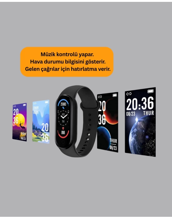 uzun şarjlı Spor Akıllı Saat – Adımsayar ve Nabız Ölçer Özellikli
