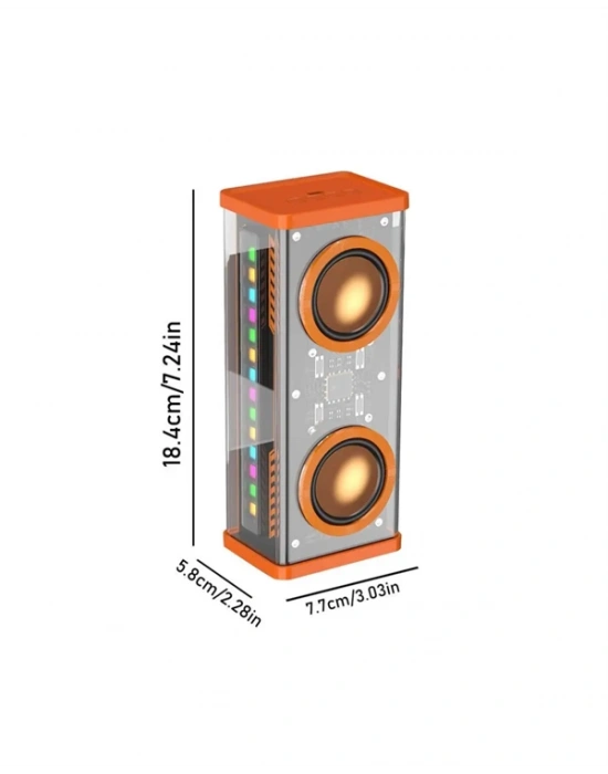 V9 10W TWS Stereo Hoparlör – Renkli Işık ve Uzun Pil