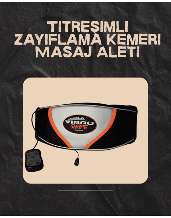 Vücut Şekillendirici Titreşimli Zayıflama Kemeri – Masajlı Göbek Eritme
