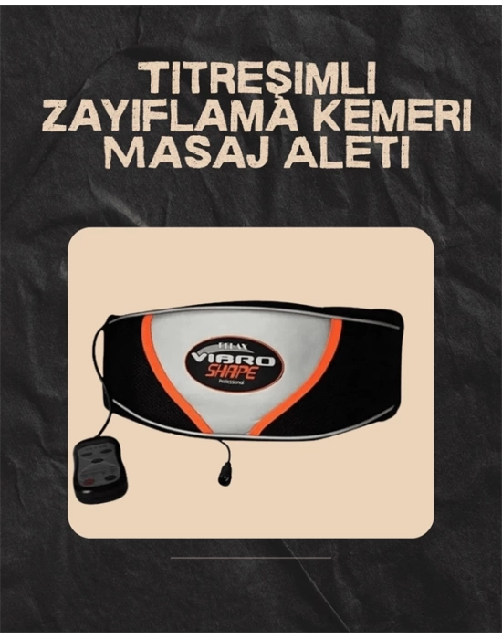 Vücut Şekillendirici Titreşimli Zayıflama Kemeri – Masajlı Göbek Eritme