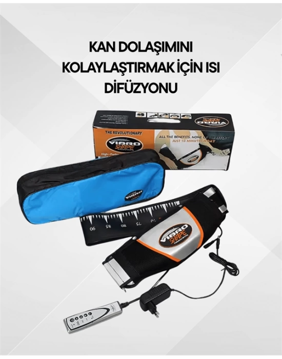 Vücut Şekillendirici Titreşimli Zayıflama Kemeri – Masajlı Göbek Eritme