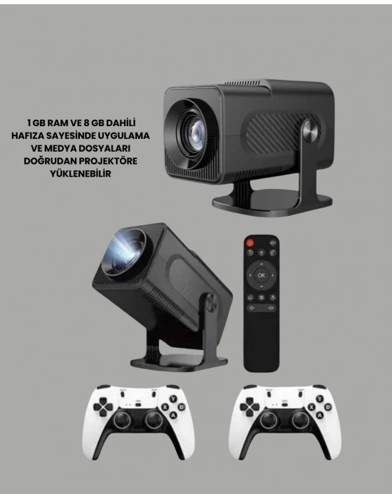 WiFi6 ve Bluetooth 5.4 Destekli LED Projektör - HCS350pro