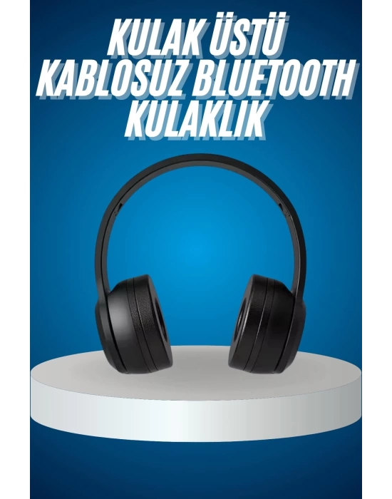 Wireless 5.0 Bluetooth Kablosuz Kulaklık ANC Özellikli Kulak Üstü Ayarlanabilir