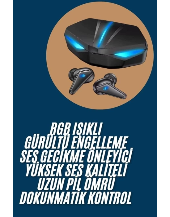 Wireless Gaming Kulaklık Mikrofonlu Bluetooth Oyuncu Kulaklığı