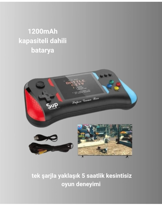X7M Vintage 3.5 İnç 500’ü 1 Arada Klasik Oyun Konsolu