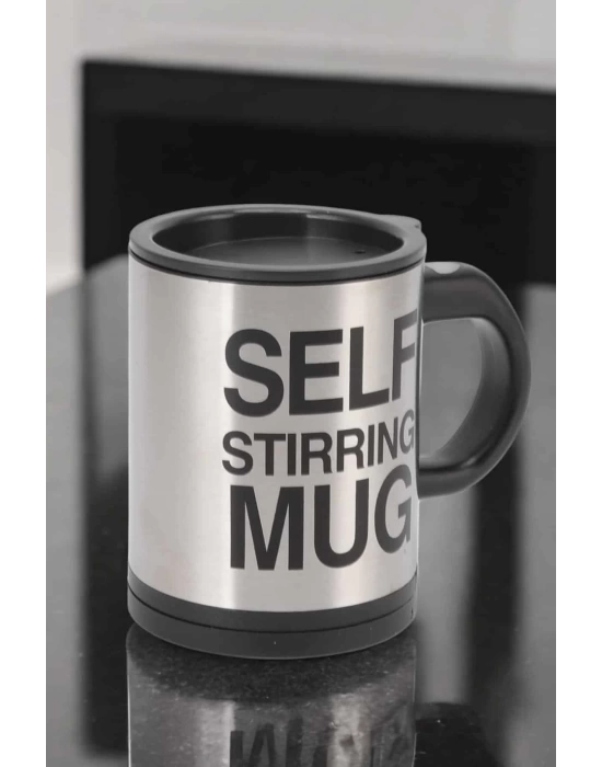 Yazılı Mug Kupa Karıştırıcı Özelliği Ve Paslanmaz Çelik