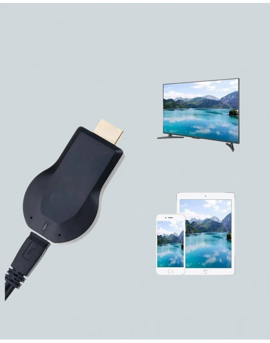 Yazılım Gerektirmeyen Kablosuz Mirroring Adaptörü – 1080p HD Görüntü Kalitesi