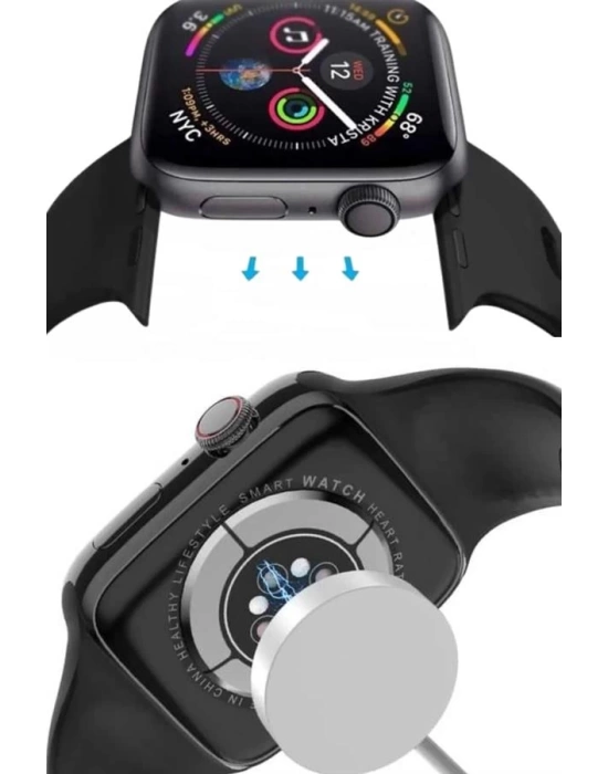 Yeni Model Akıllı Saat Dokunmatik Ekran Unisex Amoled Ekran 44 mm