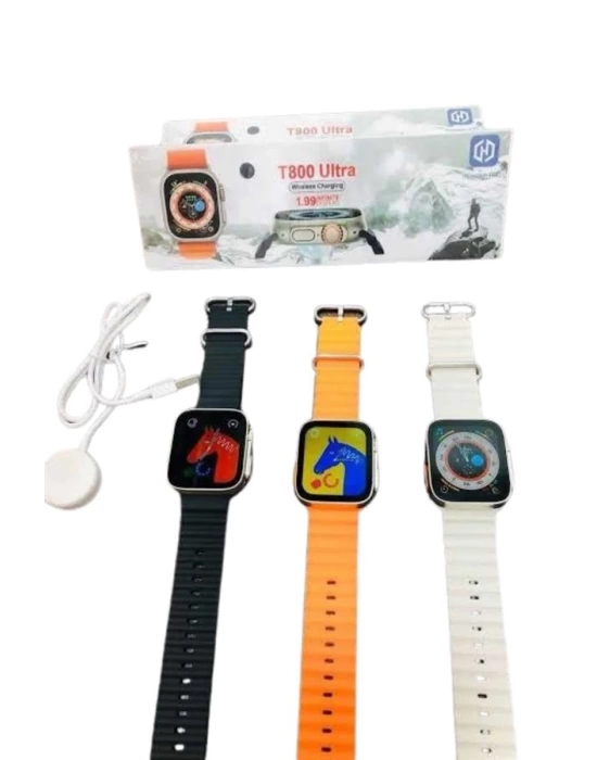 Yeni Model Akıllı Saat Ultra Smart Watch Gümüş Kasa 45mm Titreşim