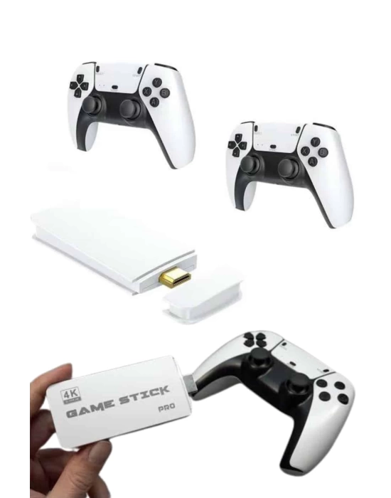 yeni nesil 3D 4K 2000 Oyunlu Game Stick Oyun Konsolu Çift Konsol