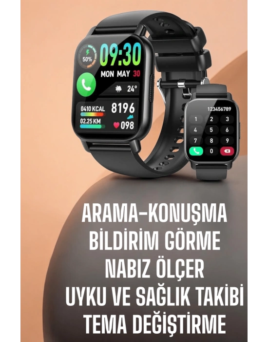 Yeni Nesil Akıllı Saat Arama Bildirimleri, Uyku & Kalp Atış Takibi