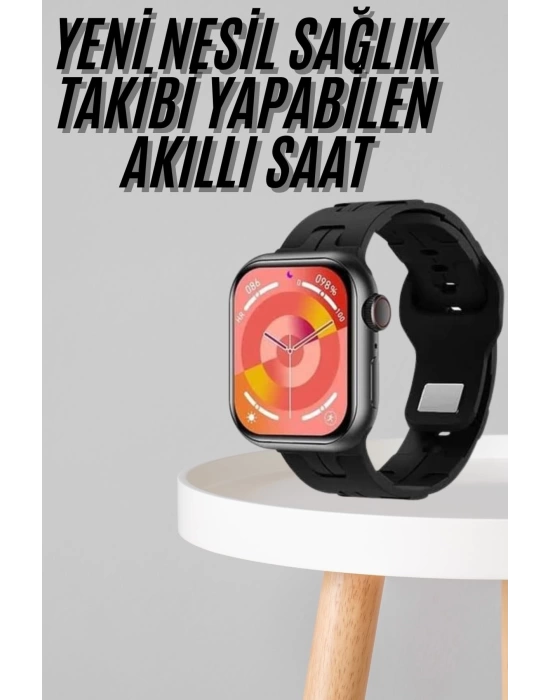 Yeni Nesil Akıllı Saat Çağrı Cevaplama Müzik Dinleme Plastik Kordon Mesaj Bildirimleri
