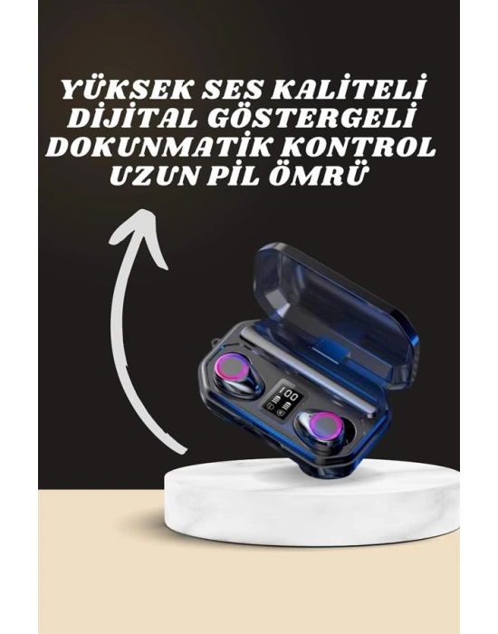 Yeni Nesil Akıllı Saat ve Bluetooth Kulaklık Kampanyası Dijital Göstergeli Powerbankli